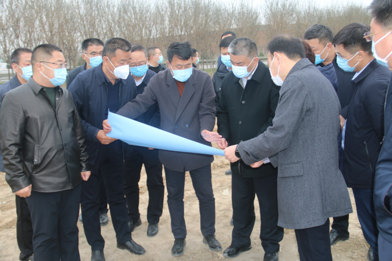 盐湖区委书记张建军调研指导农机农资物流园建设情况